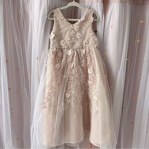 Rare Editions Embellished Mesh Dress